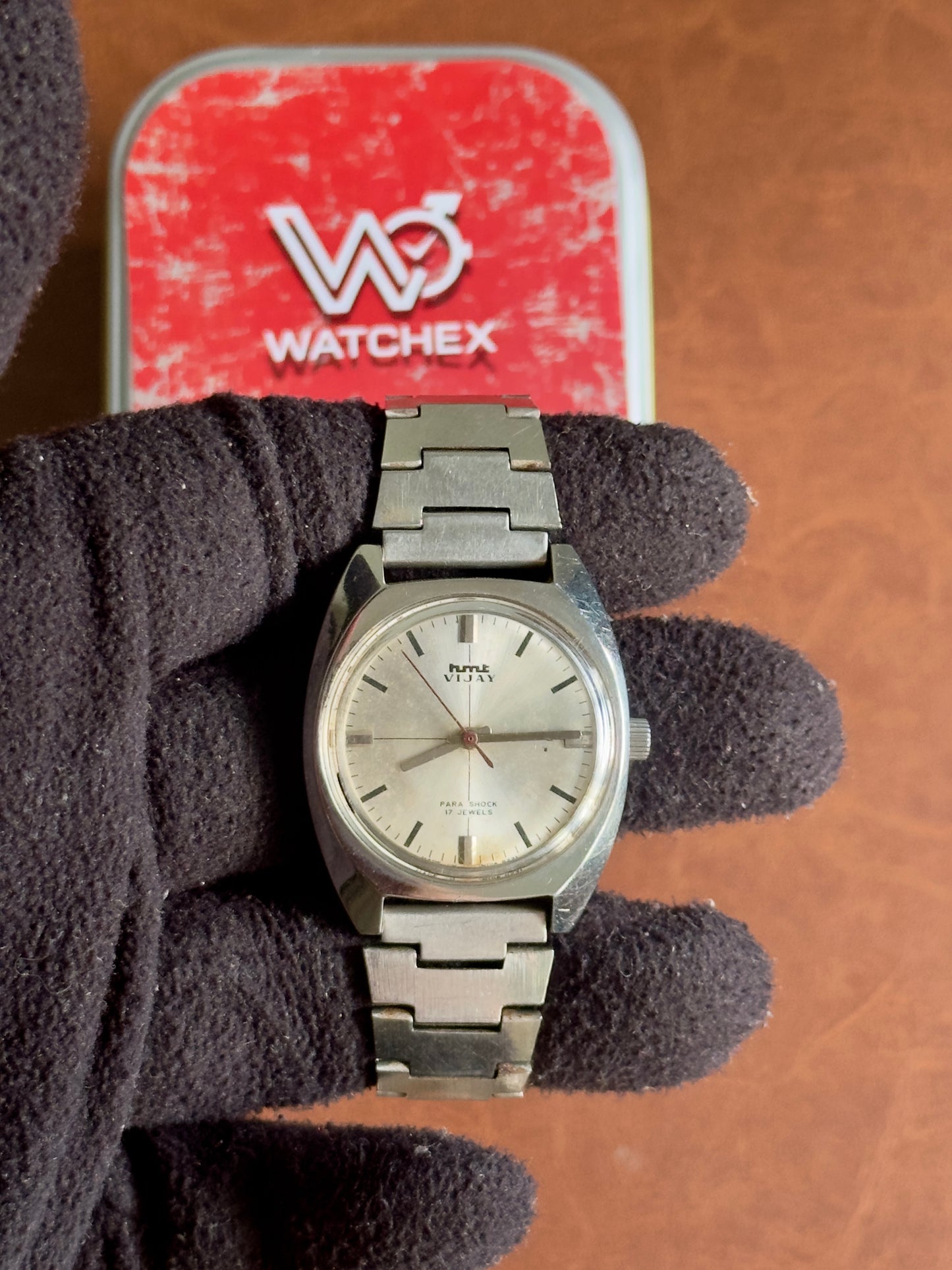 Vintage HMT Vijay Silver Sunburst Dial Mechanical Hand-Winding (040106) | Watchex India