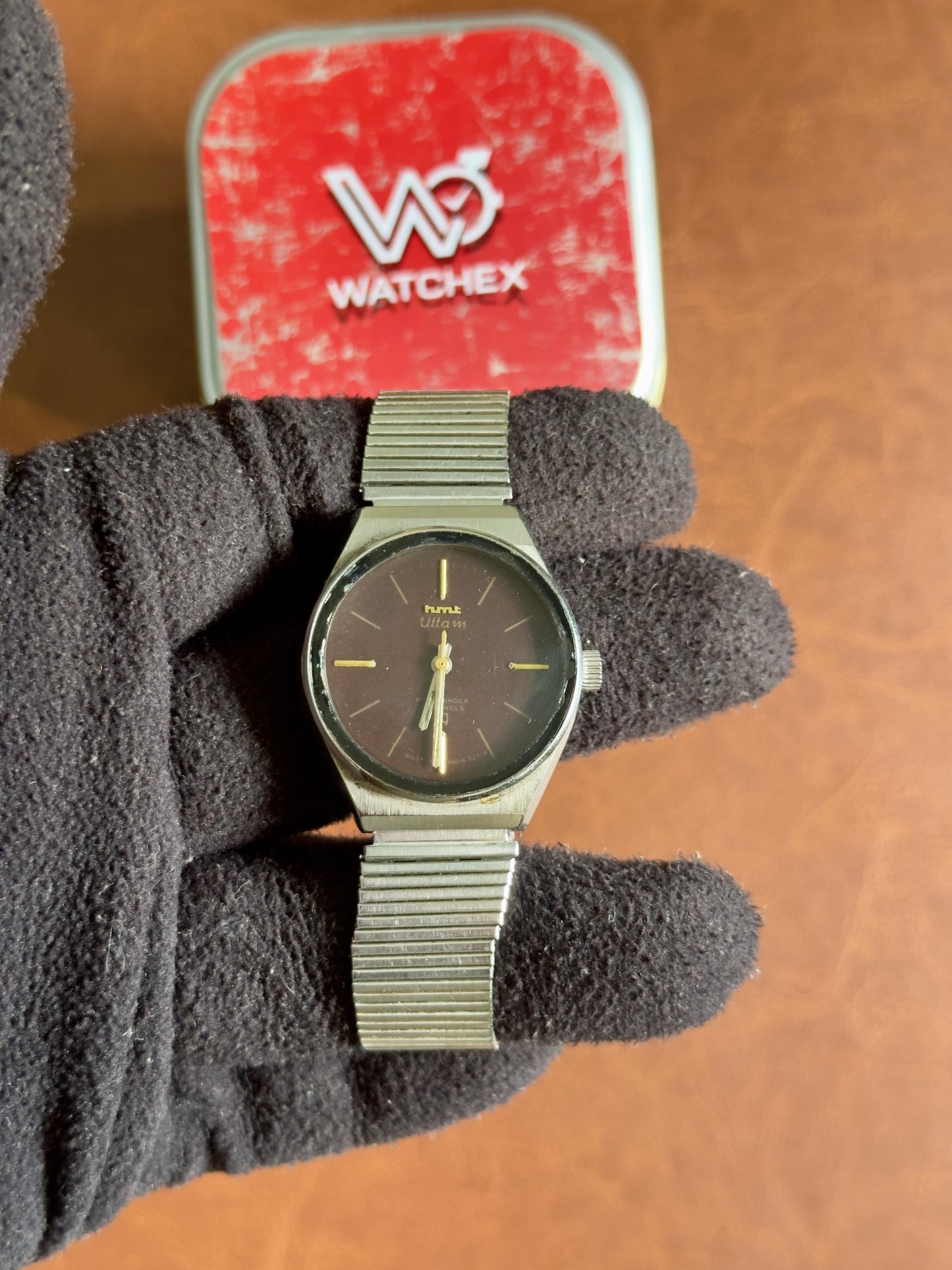 Vintage HMT Uttam Burgundy Dial Mechanical Hand-Winding | Watchex India