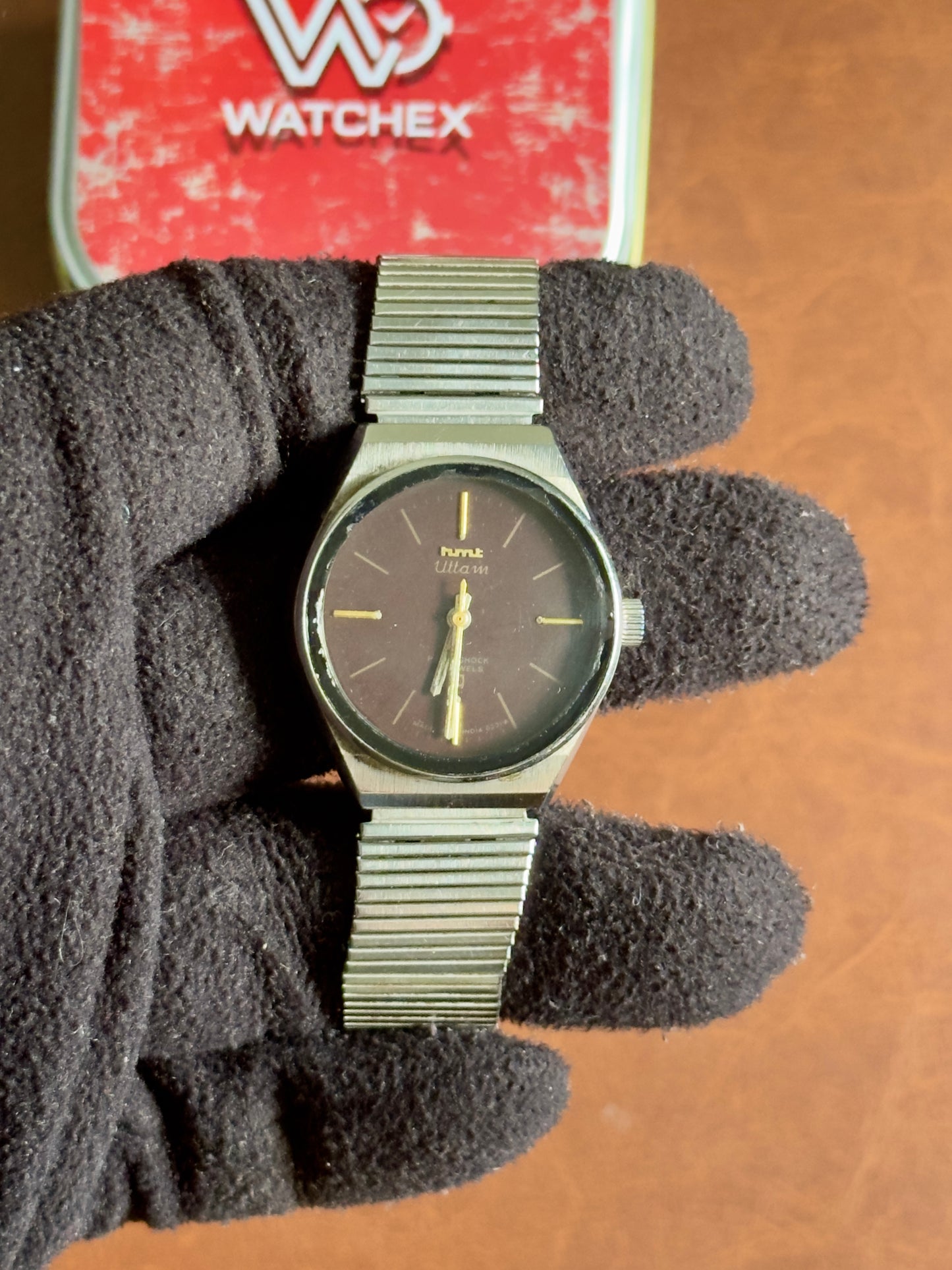 Vintage HMT Uttam Burgundy Dial Mechanical Hand-Winding | Watchex India