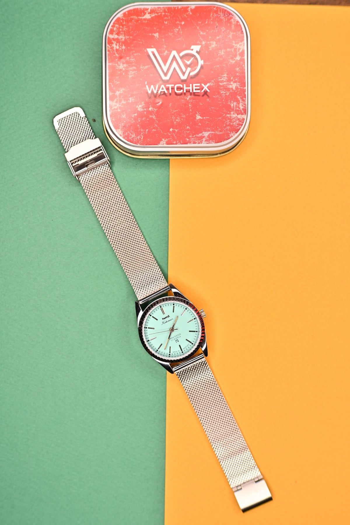 MOD HMT Kohinoor — Aqua Blue Dial 17J Hand-winding | Watchex India