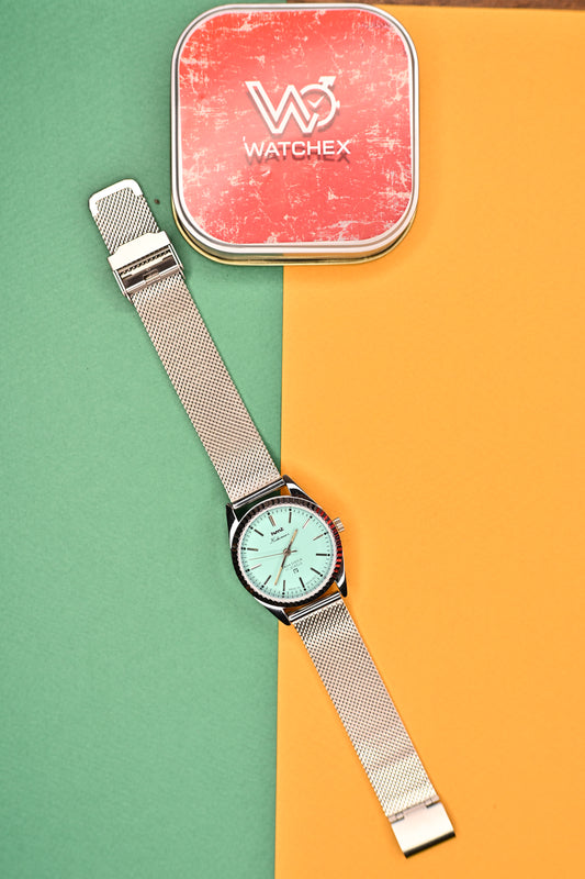 MOD HMT Kohinoor — Aqua Blue Dial 17J Hand-winding | Watchex India