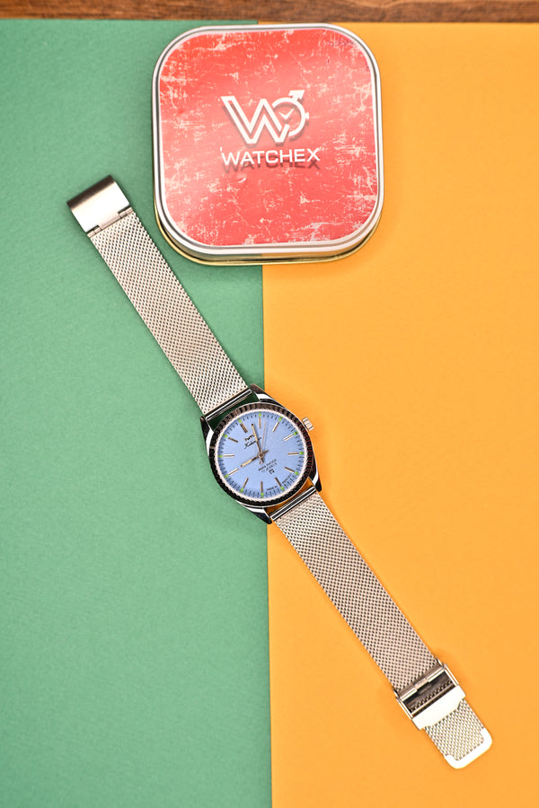 MOD HMT Kohinoor — Ice Blue Dial 17j Hand Winding | Watchex India