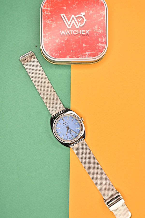 MOD HMT Kohinoor — Light Blue Dial 17J Hand-Winding | Watchex India
