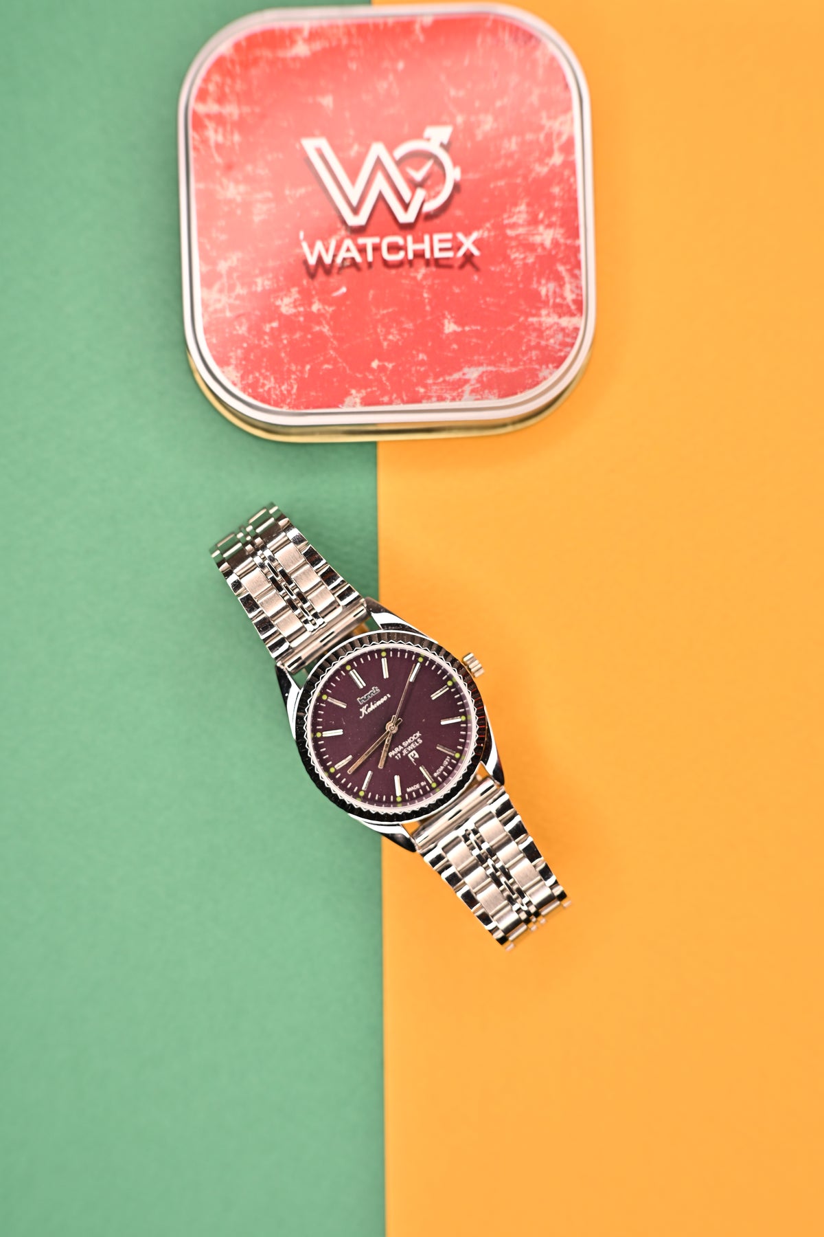 MOD HMT Kohinoor — Maroon Wine Dial 17J Hand-winding | Watchex India&nbsp;