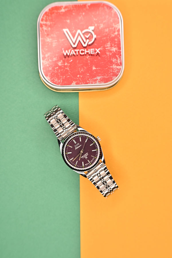 MOD HMT Kohinoor — Maroon Wine Dial 17J Hand-winding | Watchex India&nbsp;