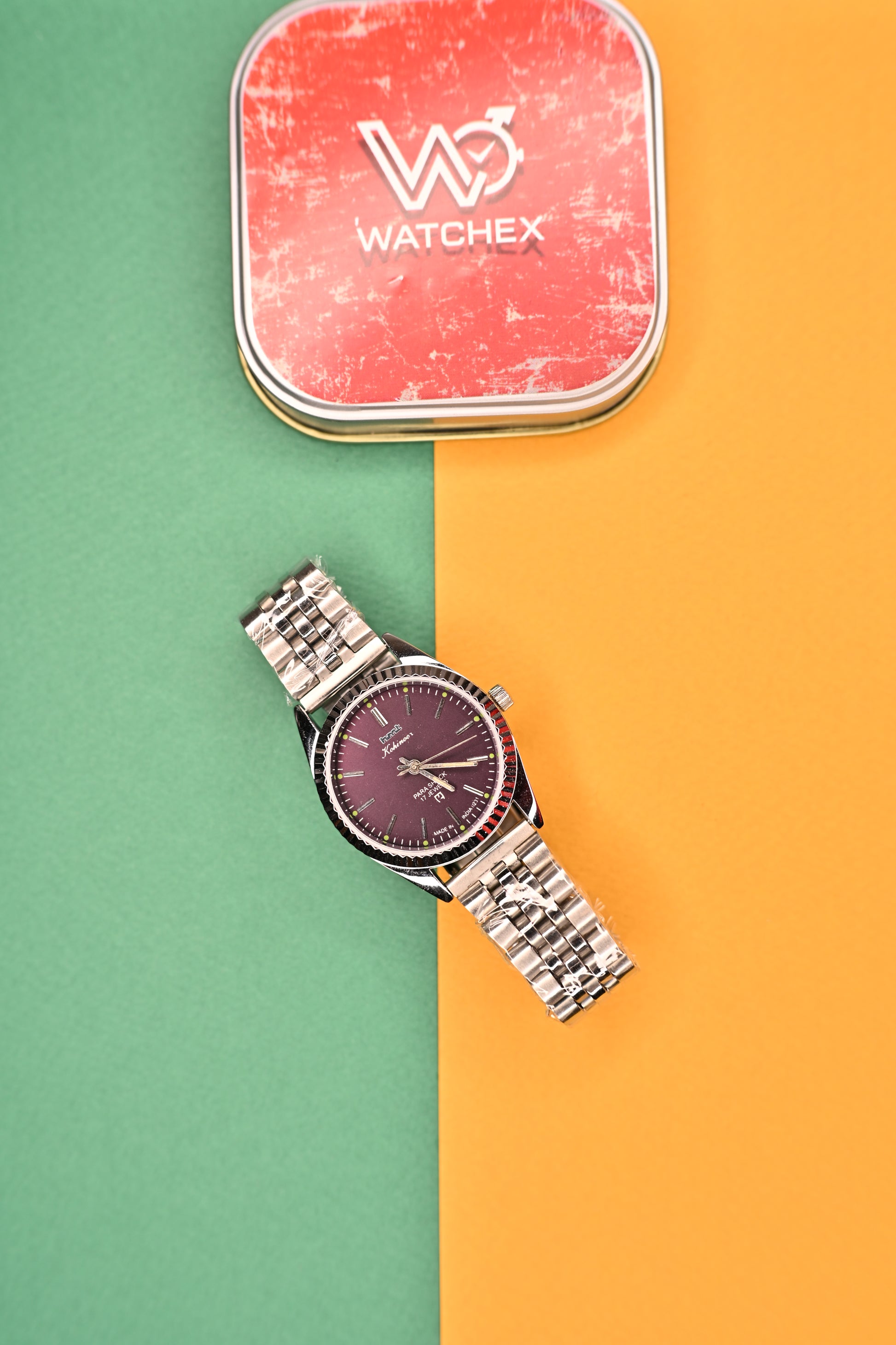 MOD HMT Kohinoor — Maroon Wine Dial 17J Hand-winding &nbsp;
