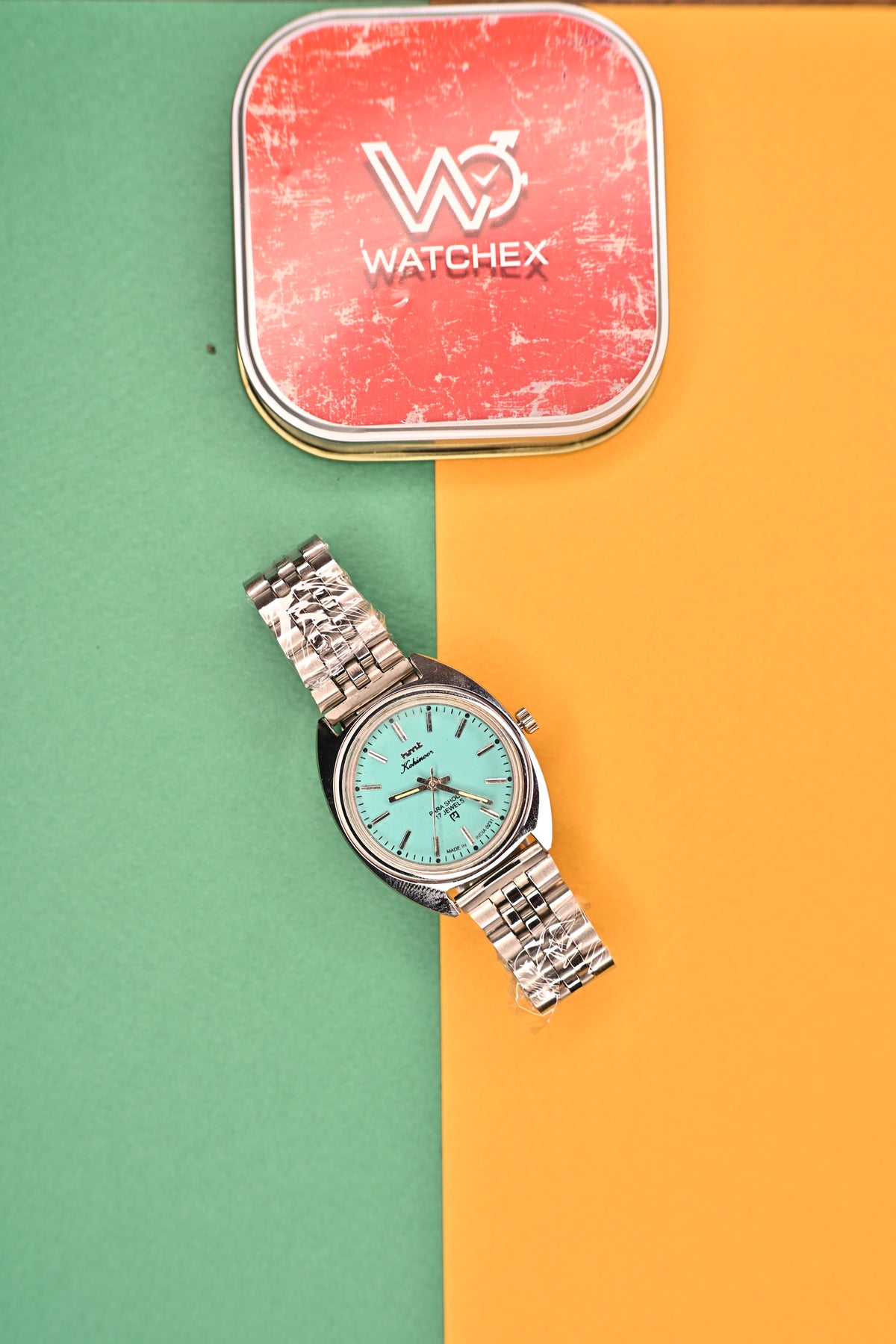 MOD HMT Kohinoor — Turquoise Blue Dial 17J Hand-winding | Watchex India&nbsp;