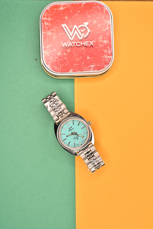 MOD HMT Kohinoor — Turquoise Blue Dial 17J Hand-winding | Watchex India&nbsp;