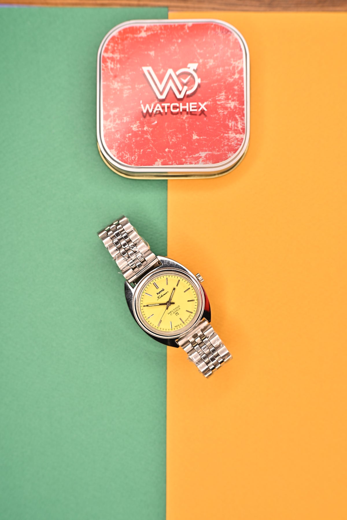 MOD HMT Kohinoor — Yellow Dial 17J Hand-winding | Watchex India&nbsp;