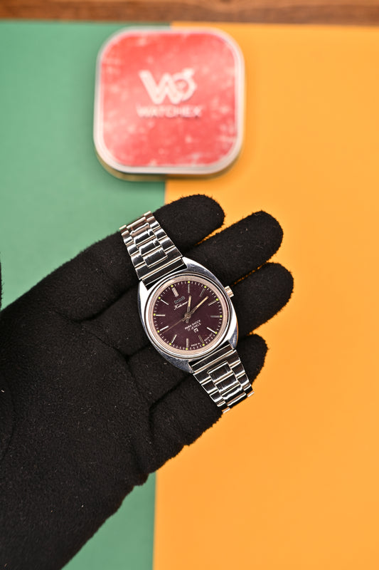 MOD HMT Kohinoor &nbsp;— Maroon Wine Dial 17J Hand-winding | Watchex India&nbsp;