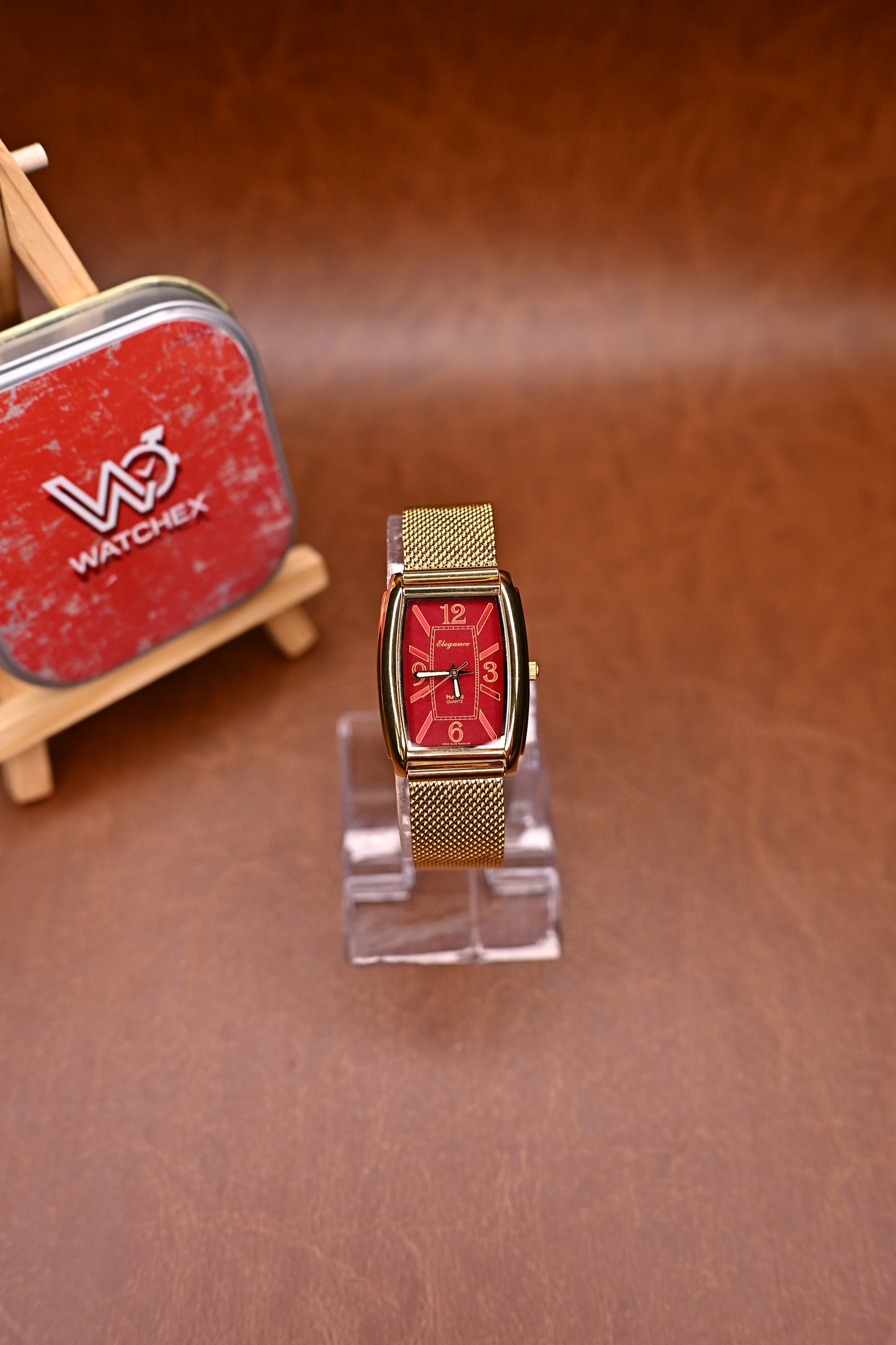 NOS HMT ELEGANCE RED DIAL COLLECTION BY WATCHEXIINDIA