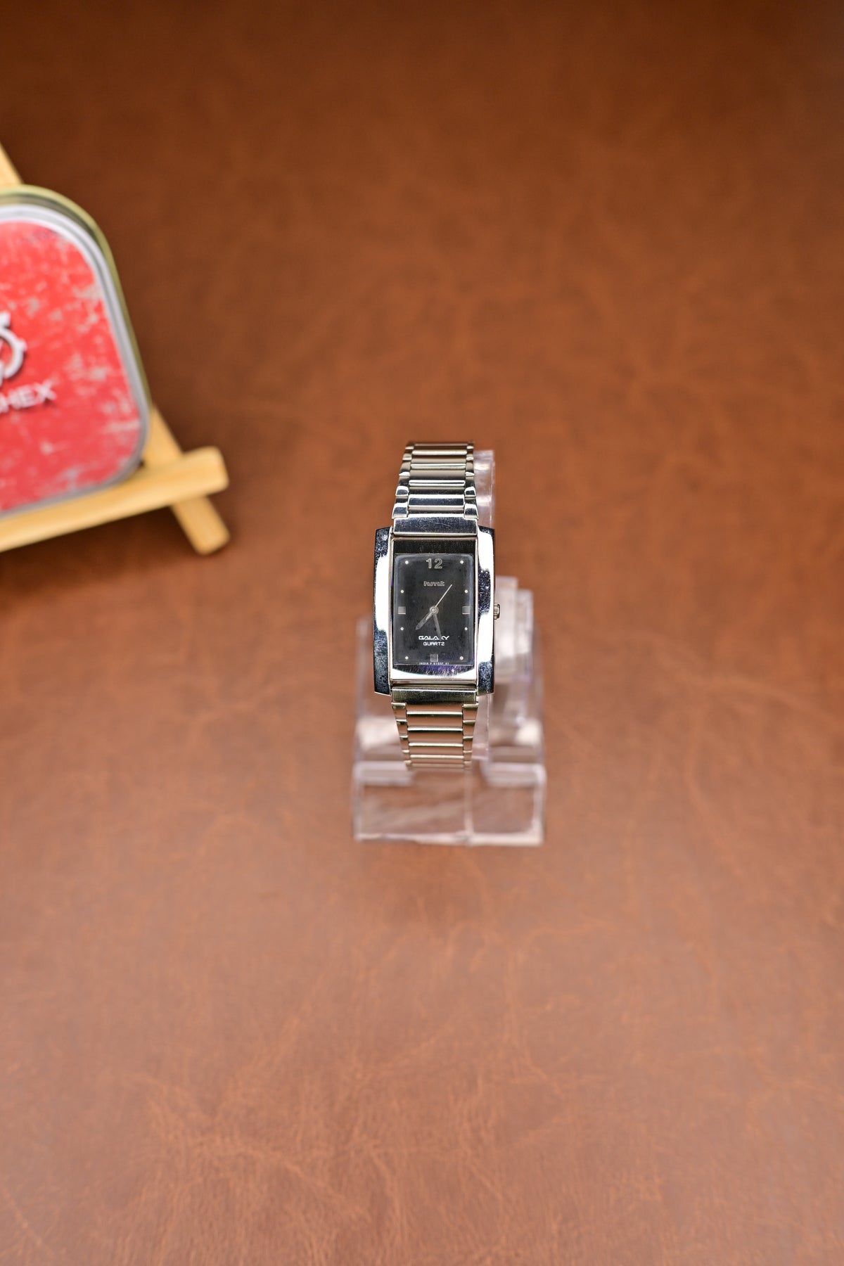 NOS HMT Pegasus Galaxy CG S 1G07 Black Dial Rectangular Dress Watch — Watchex India