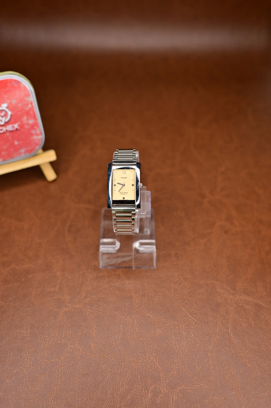 NOS HMT Pegasus Galaxy CG S 2G05 Champagne Dial Rectangular Dress Watch — Watchex India