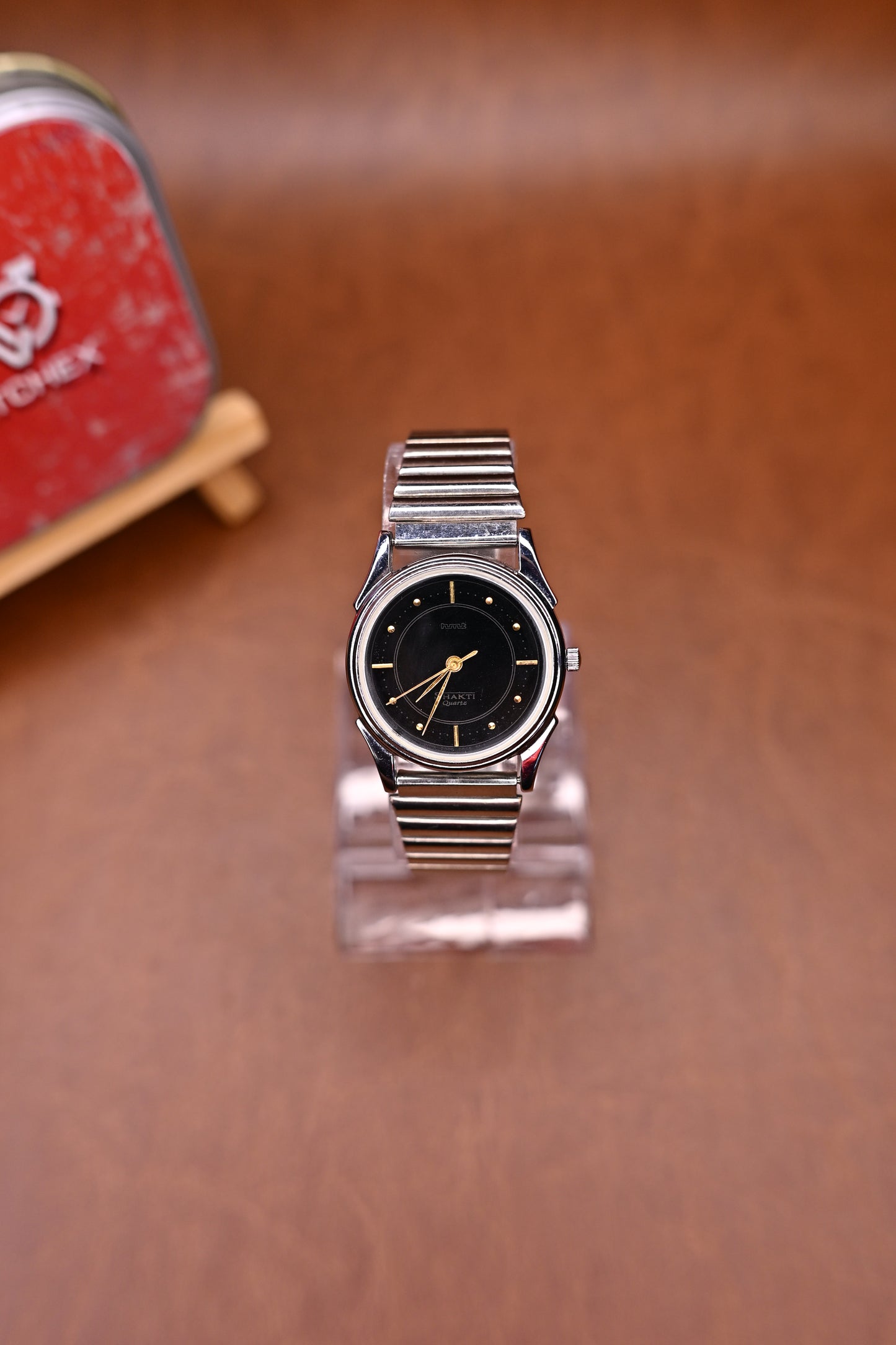 NOS HMT SHAKTI QUARTZ BLACK COLLECTION BY WATCHEXINDIA