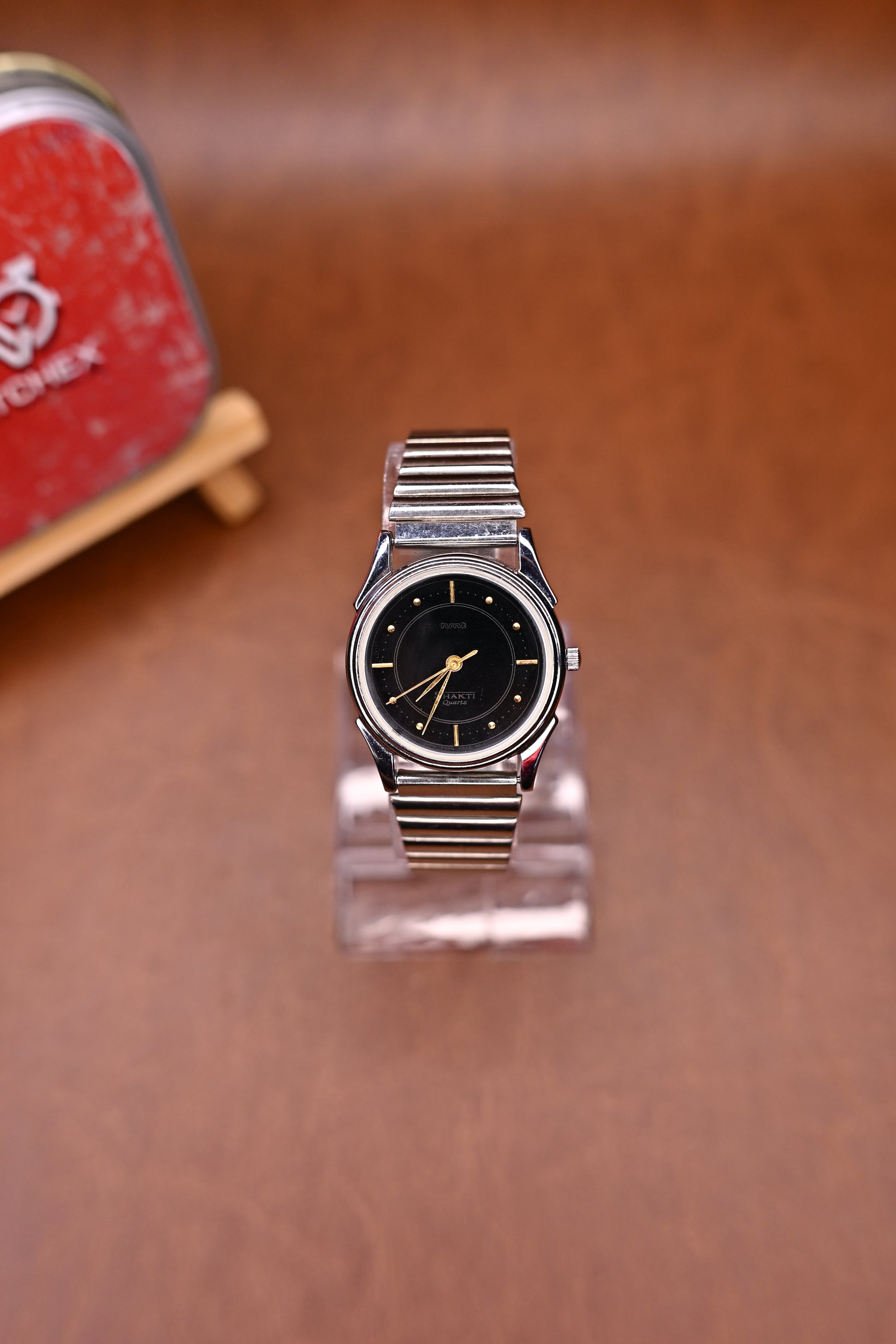 NOS HMT SHAKTI QUARTZ BLACK COLLECTION BY WATCHEXINDIA