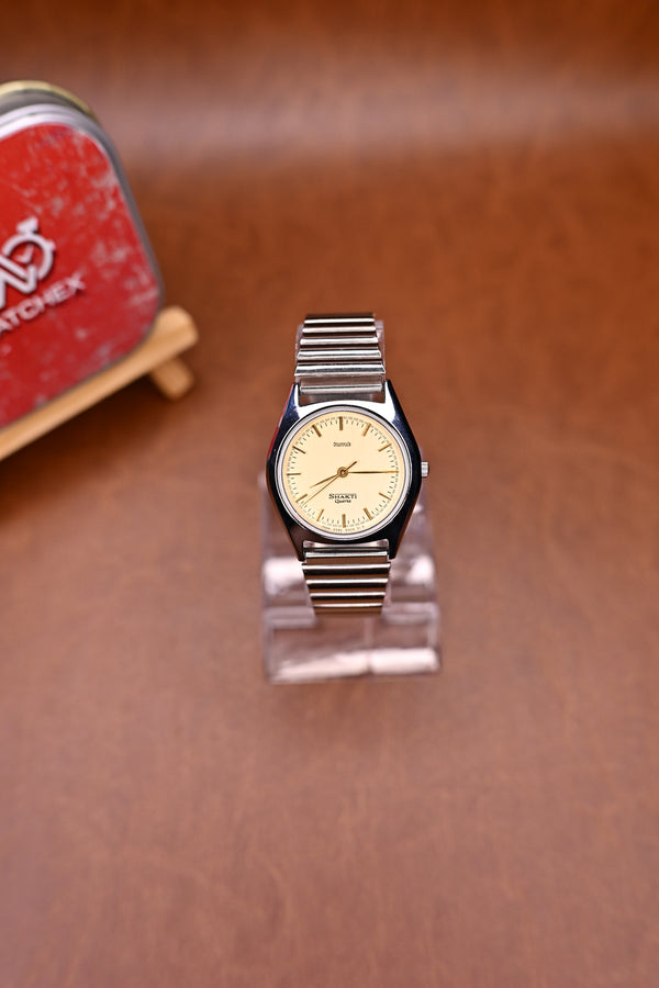 NOS HMT SHAKTI QUARTZ CHAMPAGNE COLLECTION BY WATCHEXINDIA 