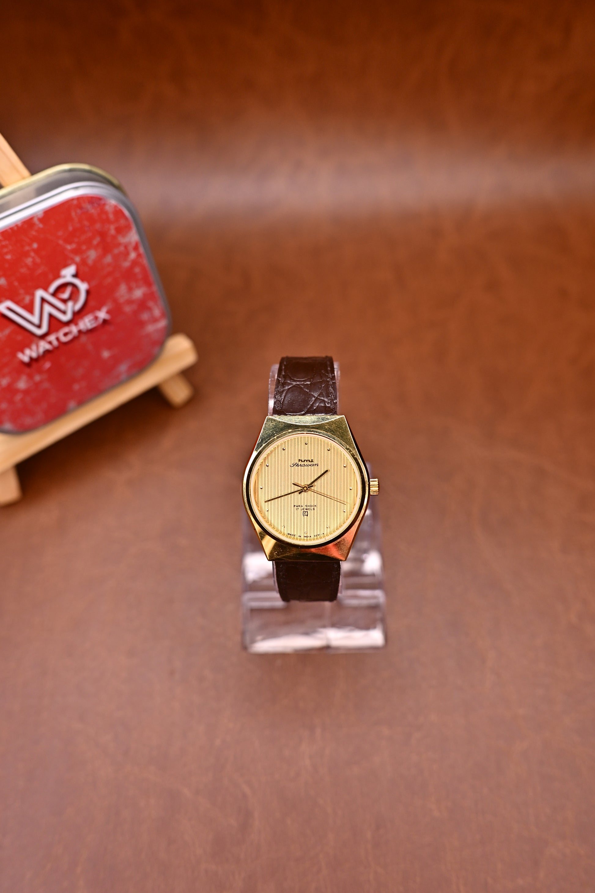 NOS HMT SHRAWAN GOLD DIAL  COLLECTION BY WATCHEXINDIA