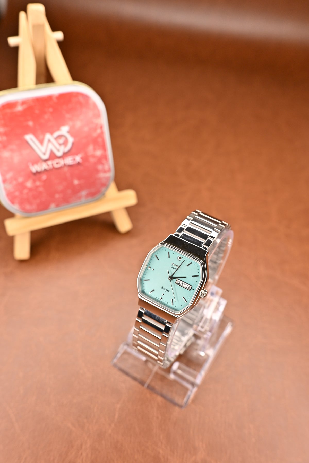 NOS HMT Sangam Turquoise Dial Quartz Watch | Watchex NOS Collection