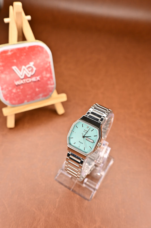 NOS HMT Sangam Turquoise Dial Quartz Watch | Watchex NOS Collection