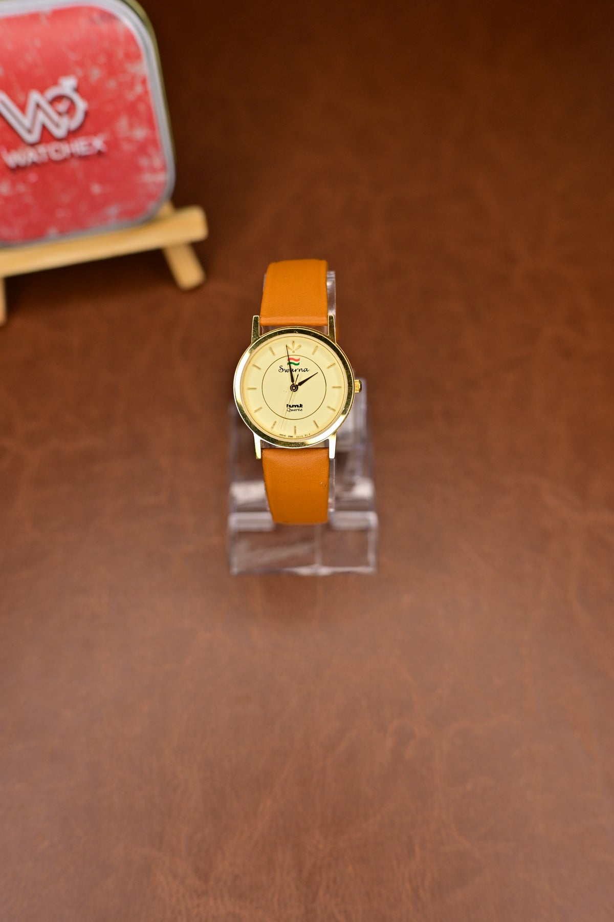 NOS HMT Swarna 2080 AGGL 01 Champagne Dial Quartz Ladies Dress Watch — Watchex India