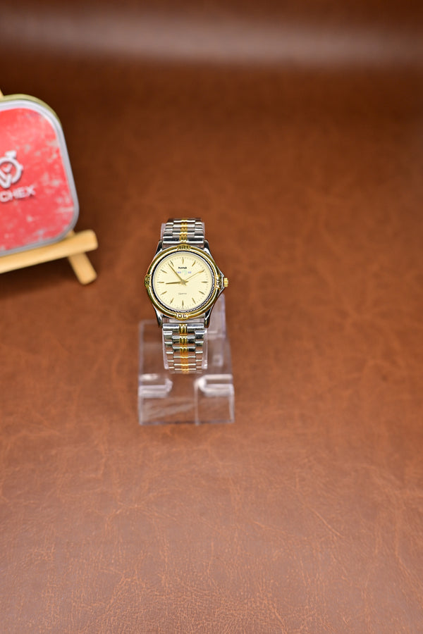 NOS HMT Tennmax Quartz – Two Tone Bezel Variant (Not Used)