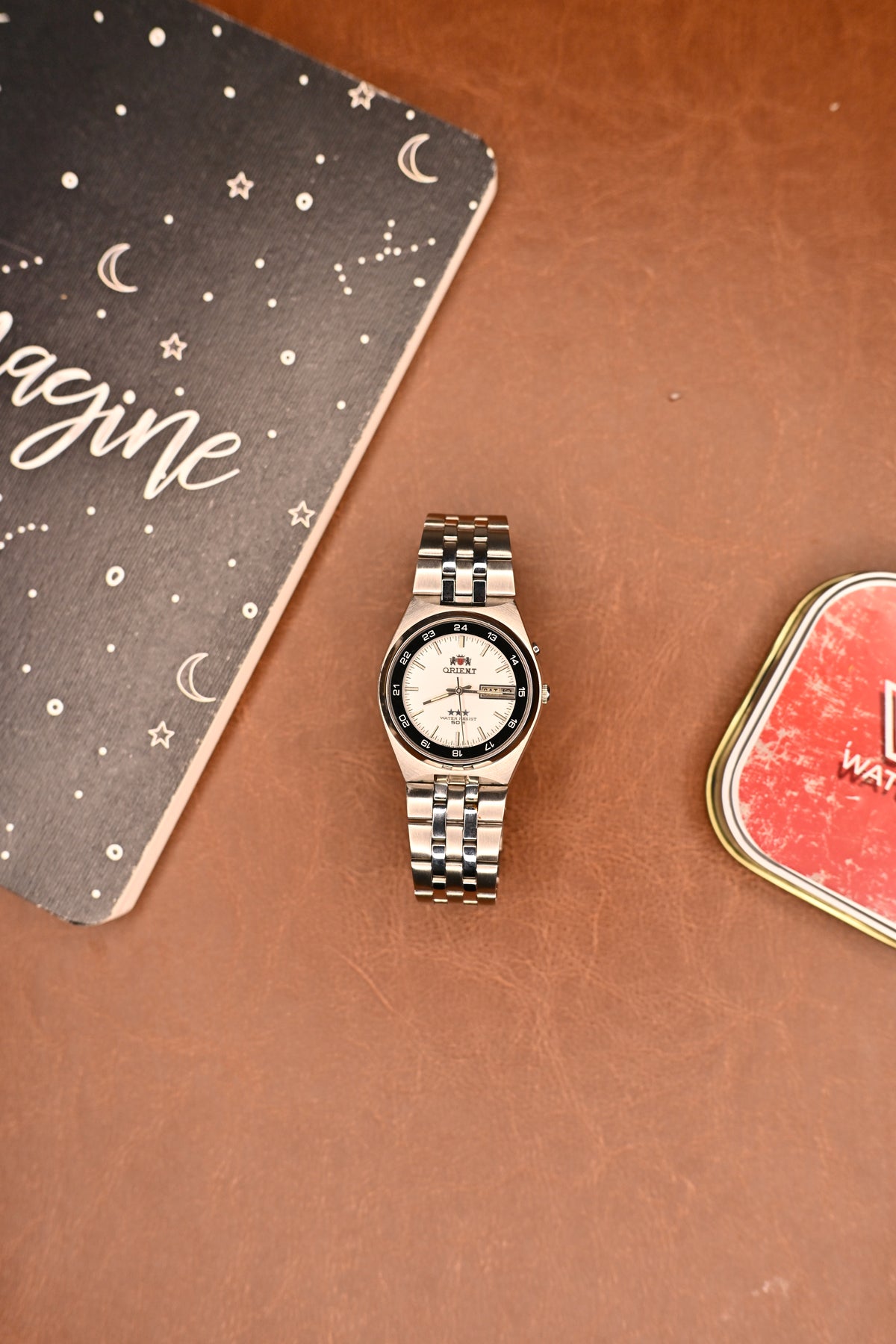 Orient 3 Star Automatic 21 Jewels White Dial 50M (EM6H-C0-B CA) | Watchex India