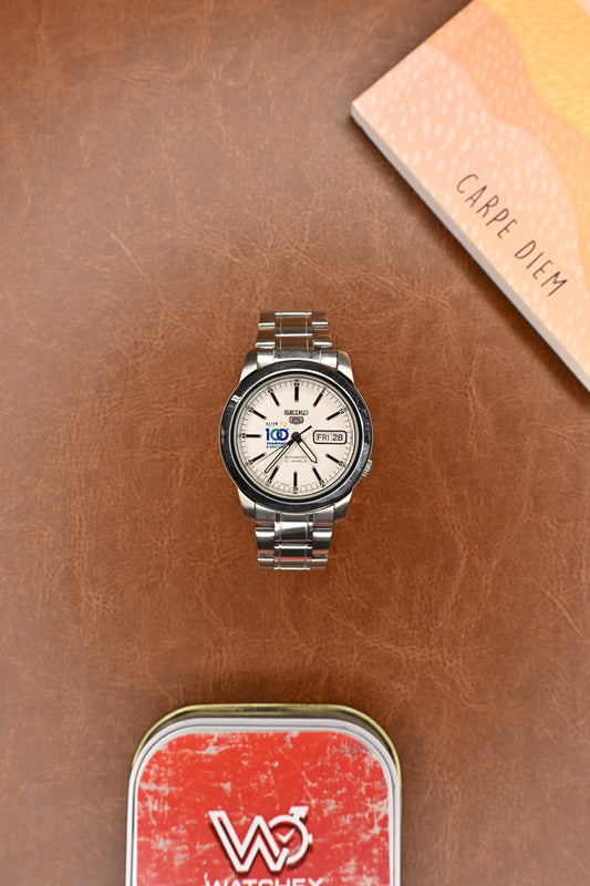 Seiko 5 Aster 100 Pharmacy &amp; Growing White Dial Automatic Men’s Wristwatch (Rare) | Watchex Signature Collection