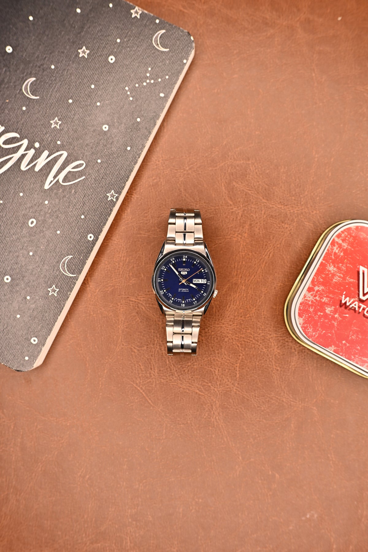 Seiko 5 Automatic Railway Time Midnight Blue Dial 7S26-02C0 – Made in Japan | Watchex India