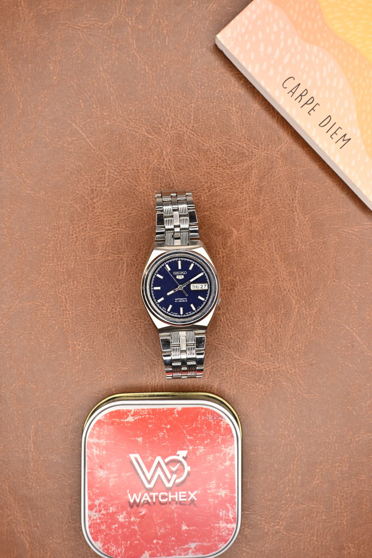 Seiko 5 Deep Blue Dial Automatic Men’s Wristwatch | Watchex Vintage Collection