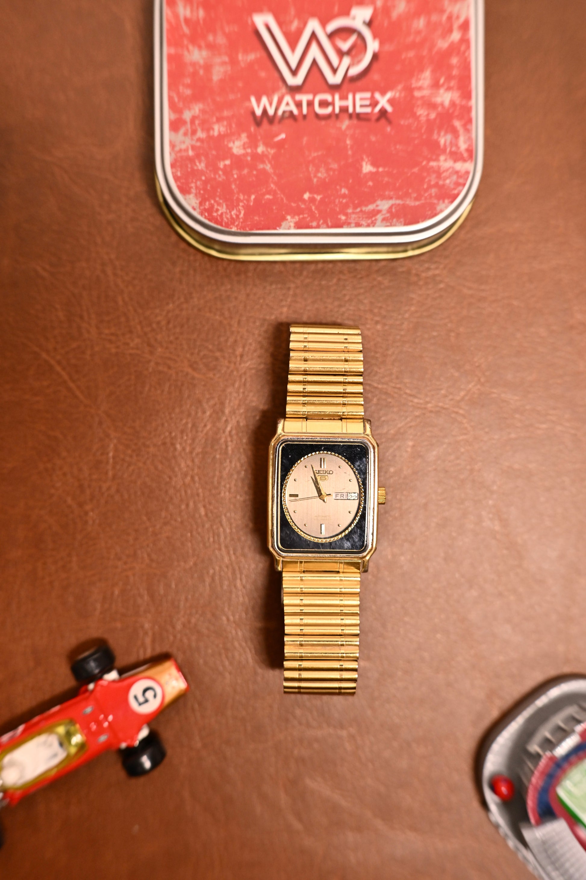 vintage Seiko 5 Ladies Automatic Black Dial Gold-Tone 21 Jewels (4206-5020) | Watchex India
