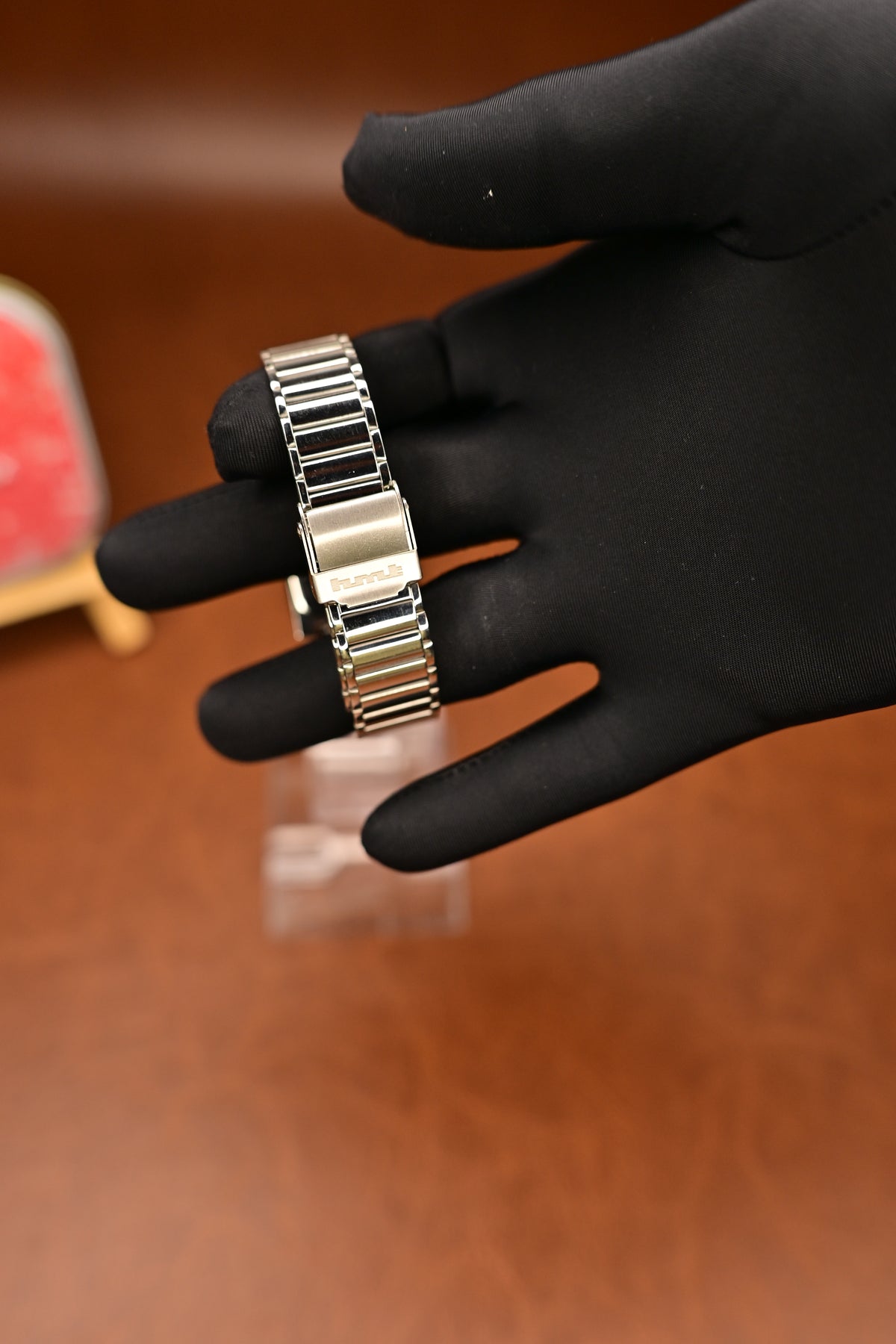 NOS HMT Pegasus Galaxy CG S 2G05 Champagne Dial Rectangular Dress Watch — Watchex India