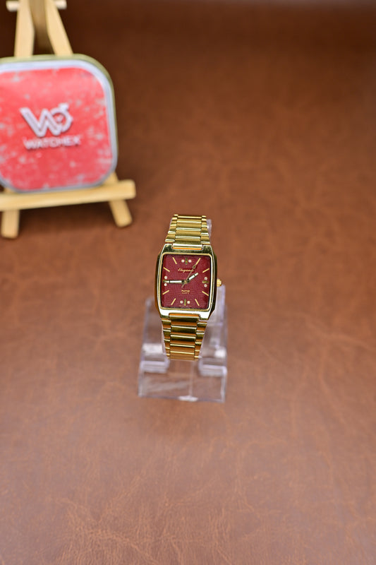 NOS HMT Elegance EGGG 54-1 11 001 Red Dial Quartz — Watchex India
