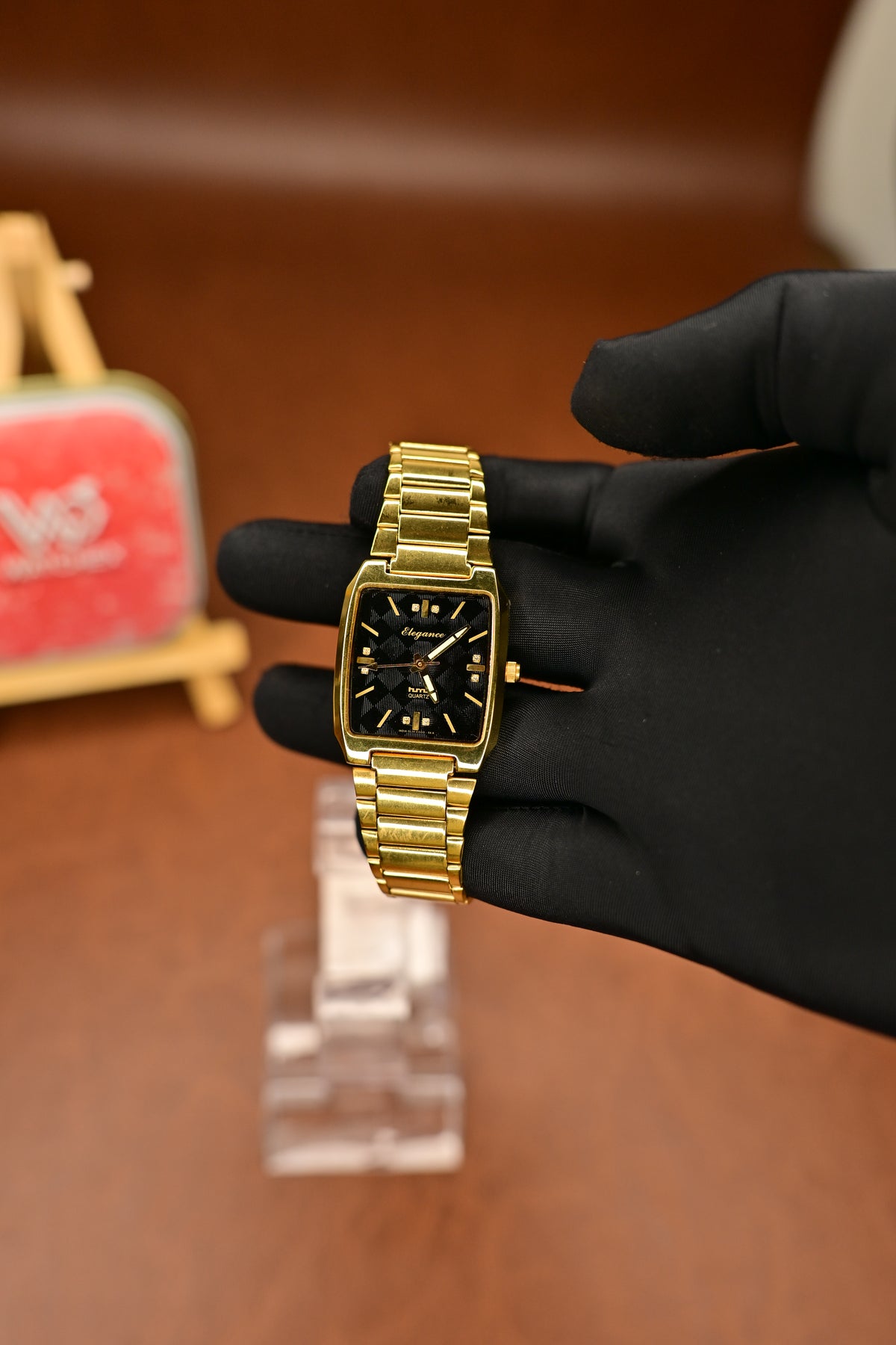 NOS HMT Elegance EGGG 54-1 11 001 Black Plaid Dial Quartz — Watchex India