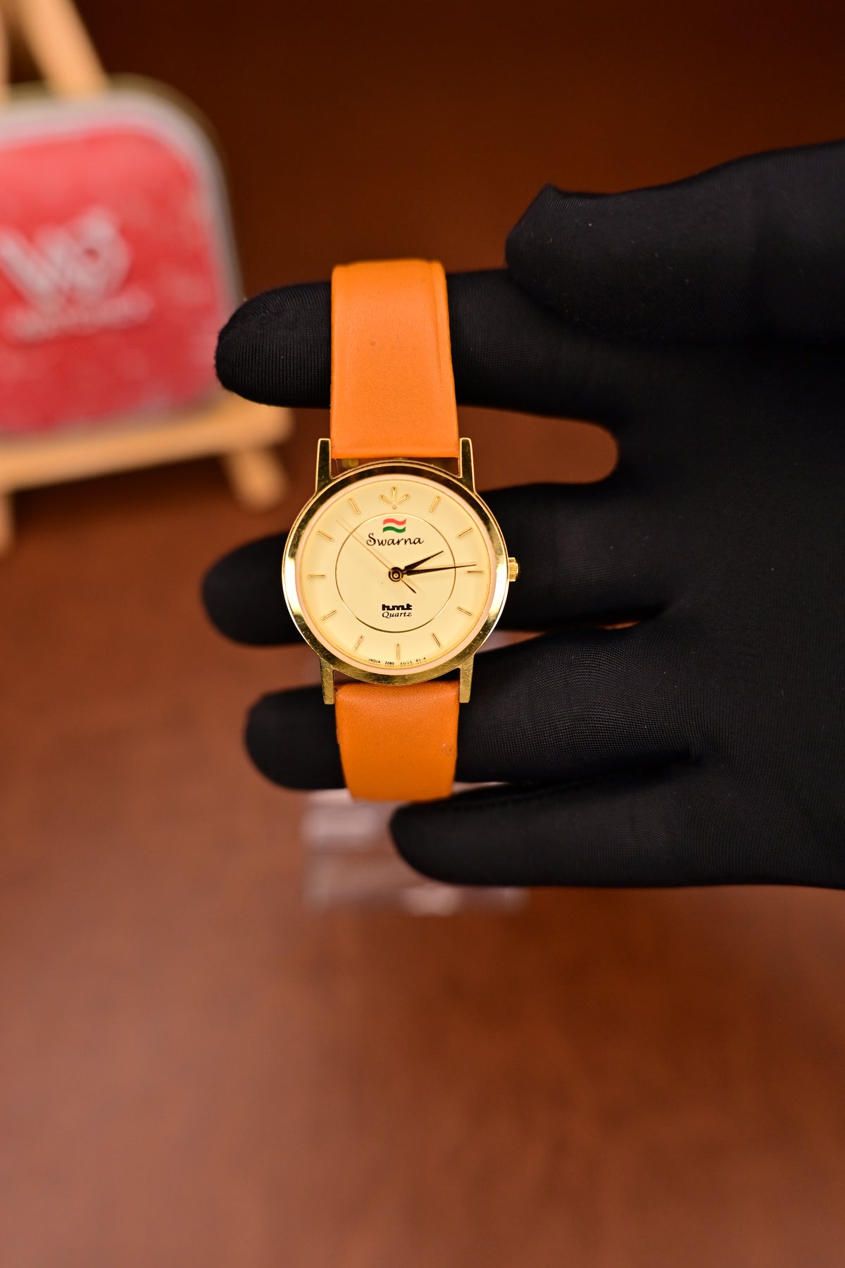 NOS HMT Swarna 2080 AGGL 01 Champagne Dial Quartz Ladies Dress Watch — Watchex India
