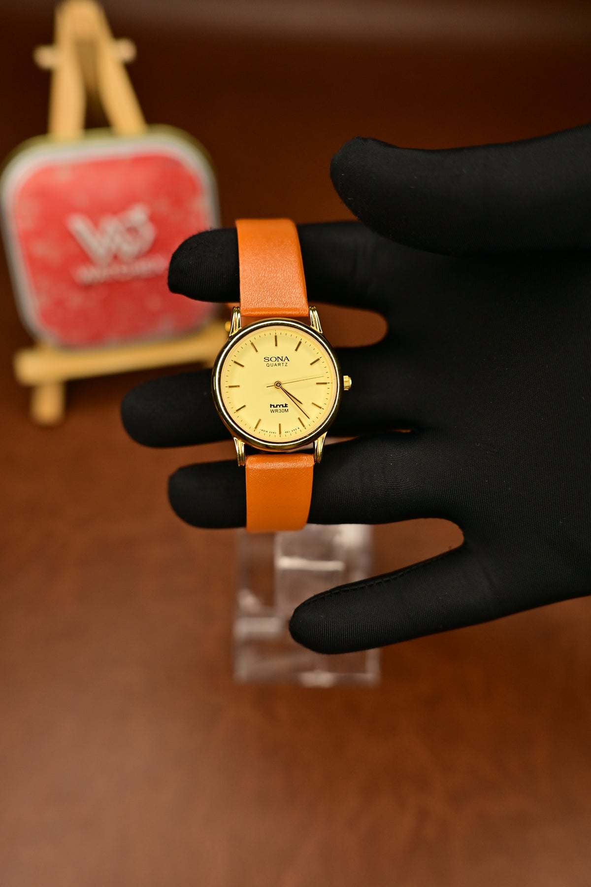 NOS HMT Sona Quartz 105 006 Champagne Sunburst Dial Quartz — Watchex India