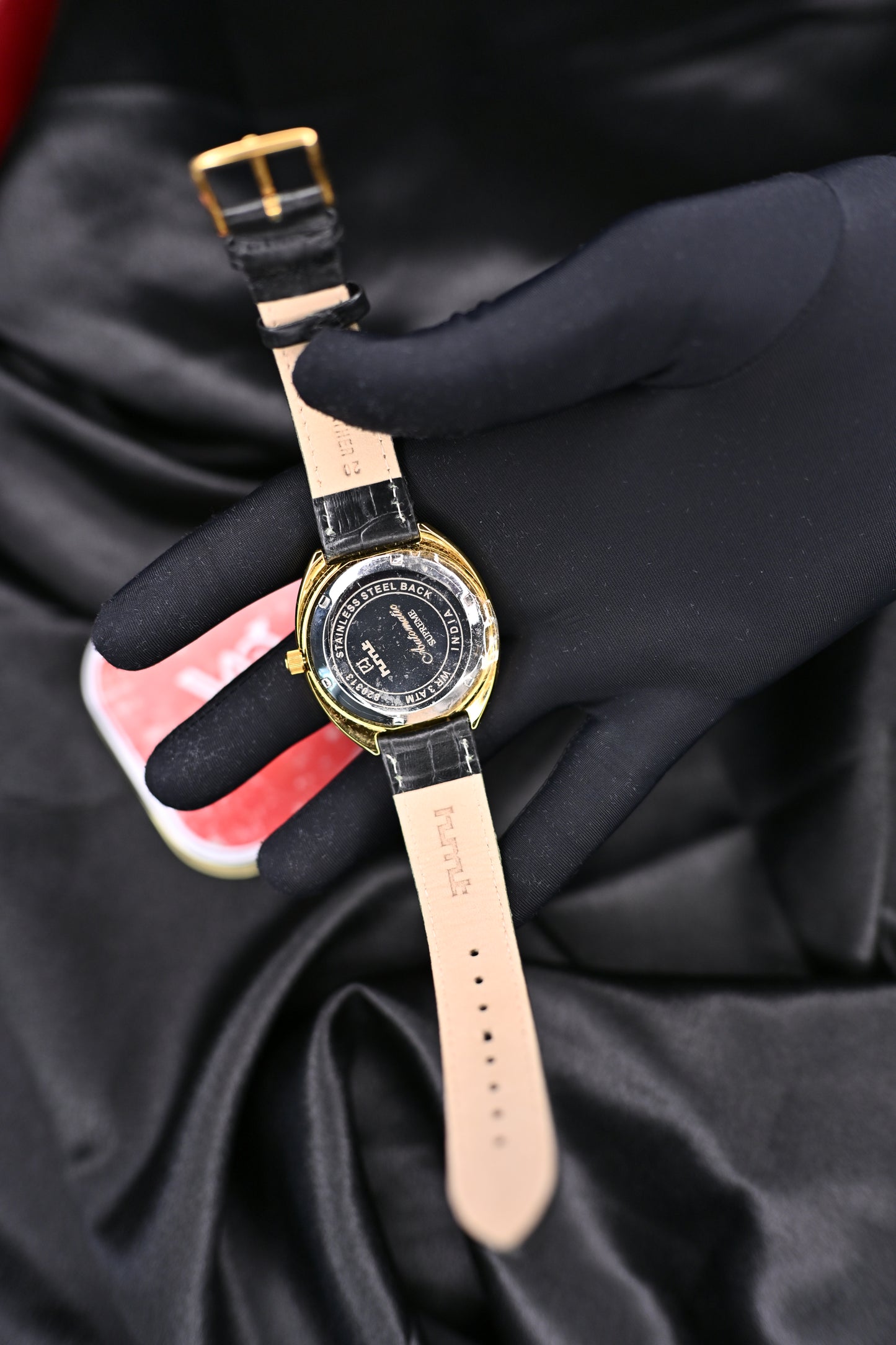 NOS HMT Kanchan Supreme Gold Sunburst Textured Dial 21 Jewels Automatic — Watchex India