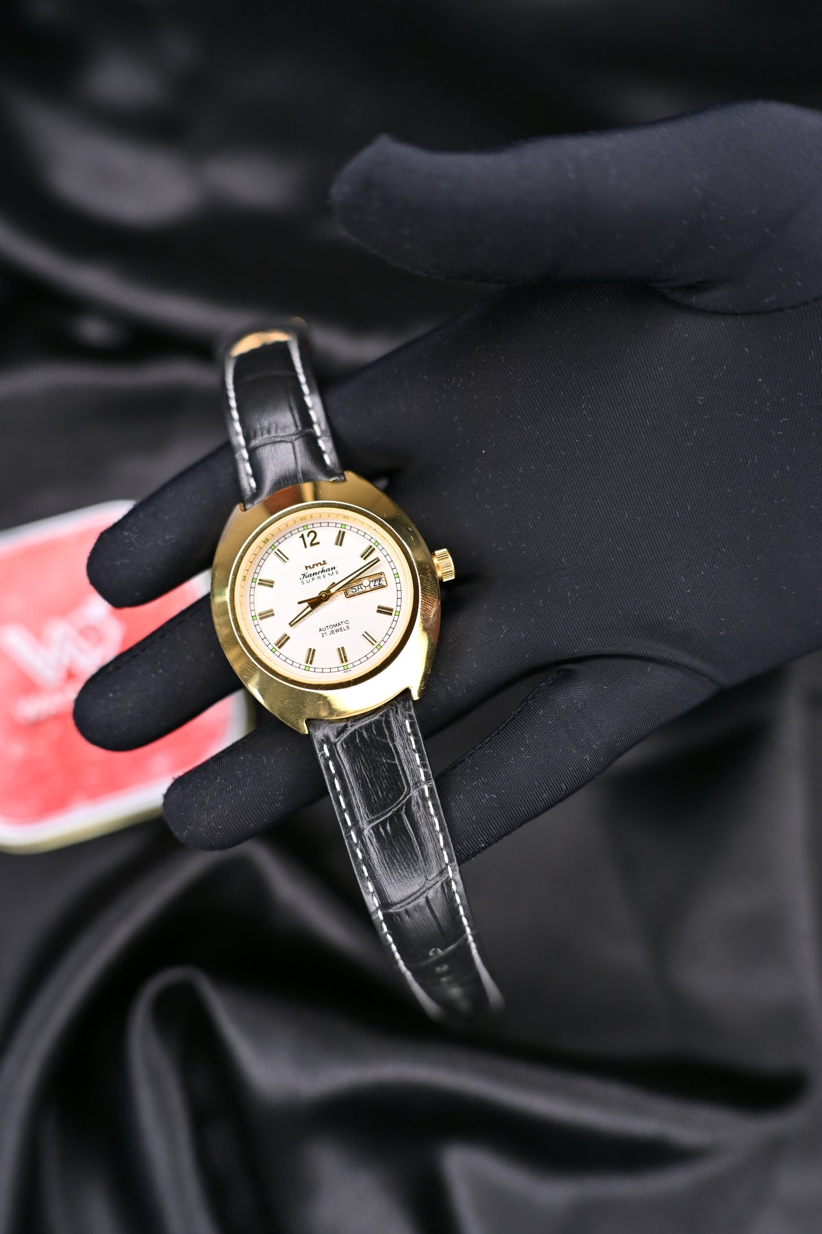 NOS HMT Kanchan Supreme White Textured Dial 21 Jewels Automatic — Watchex India