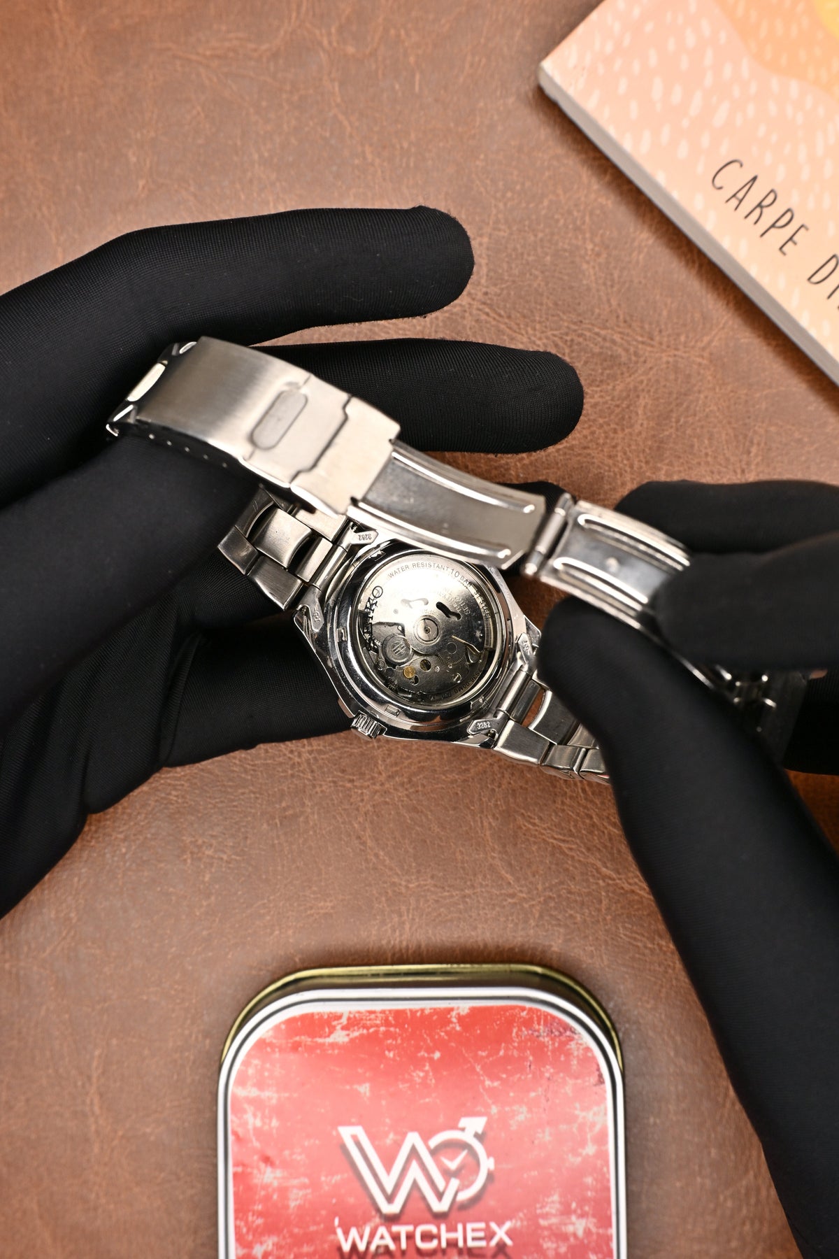 Seiko 5 Sports Silver Dial 100M Water Resistant Automatic Men’s Wristwatch | Watchex Vintage Collection