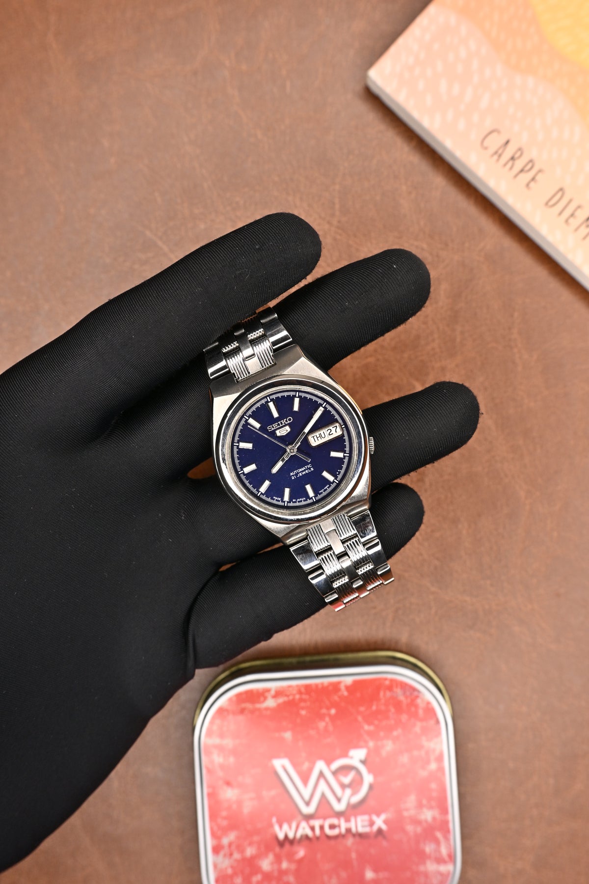 Seiko 5 Deep Blue Dial Automatic Men’s Wristwatch | Watchex Vintage Collection