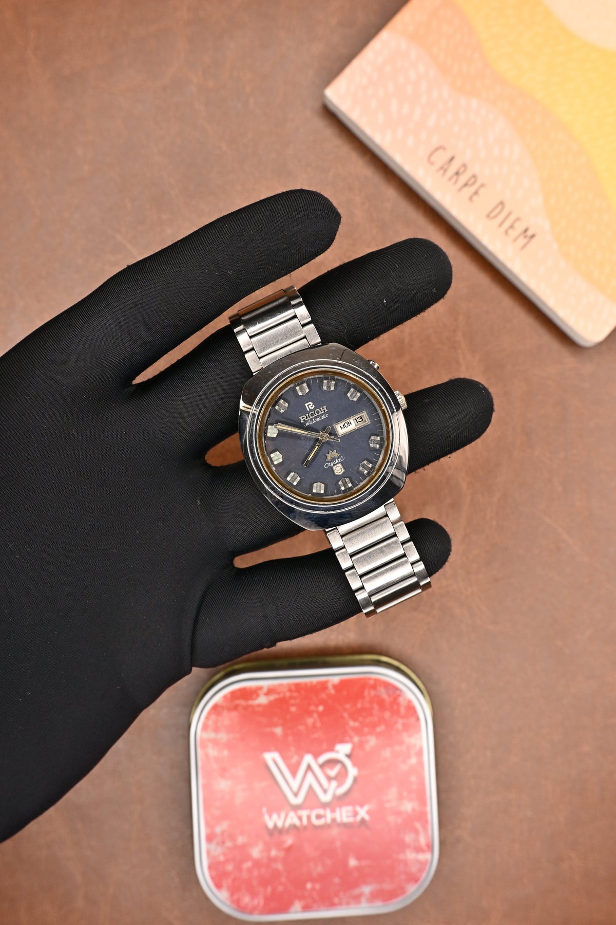 Vintage Ricoh Crystal Automatic Blue Dial Men’s Wristwatch | Watchex Vintage Collection