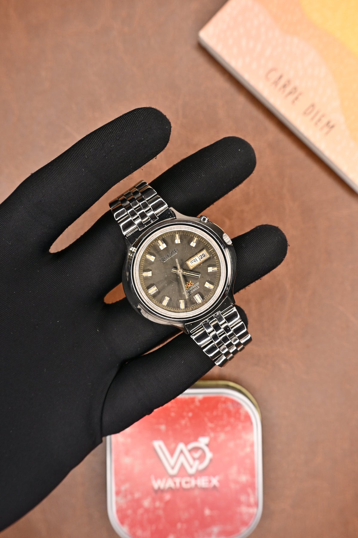 Vintage Ricoh Automatic Dark Grey Dial Men’s Wristwatch | Watchex Vintage Collection