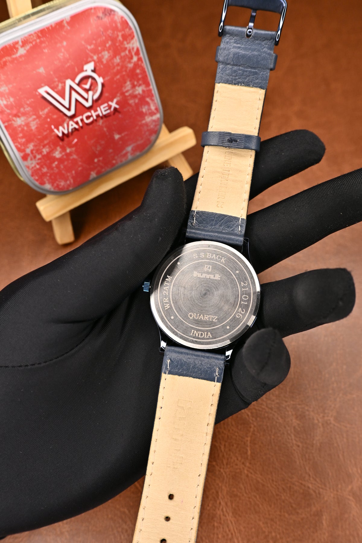 HMT Gandaberunda Special Edition White Dial Blue Case Strap Wristwatch | Watchex NOS Collection