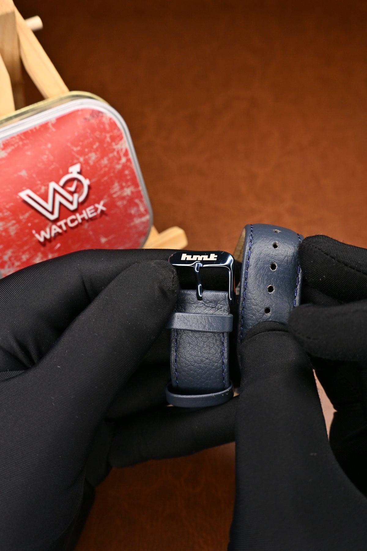 HMT Gandaberunda Special Edition White Dial Blue Case Strap Wristwatch | Watchex NOS Collection