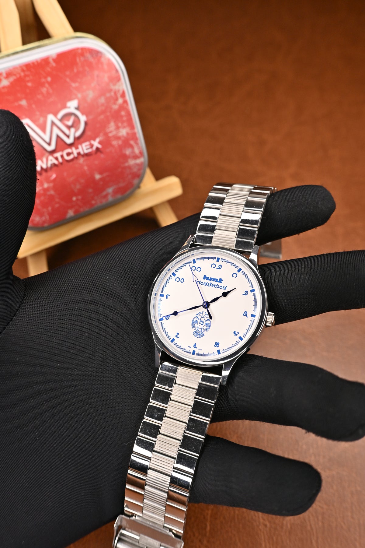 NOS HMT Gandaberunda White Dial Quartz Watch | Watchex NOS Collection