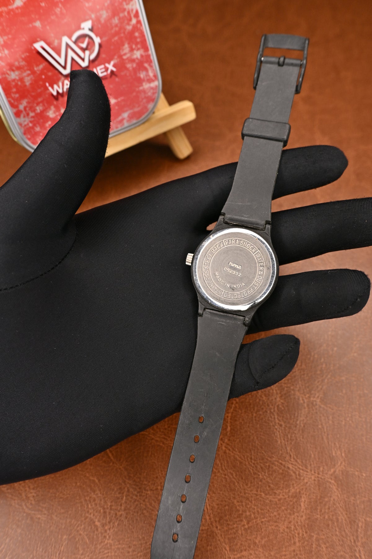NOS HMT Yuvak White Dial Mechanical Casual Watch – Black Strap | Watchex NOS Collection