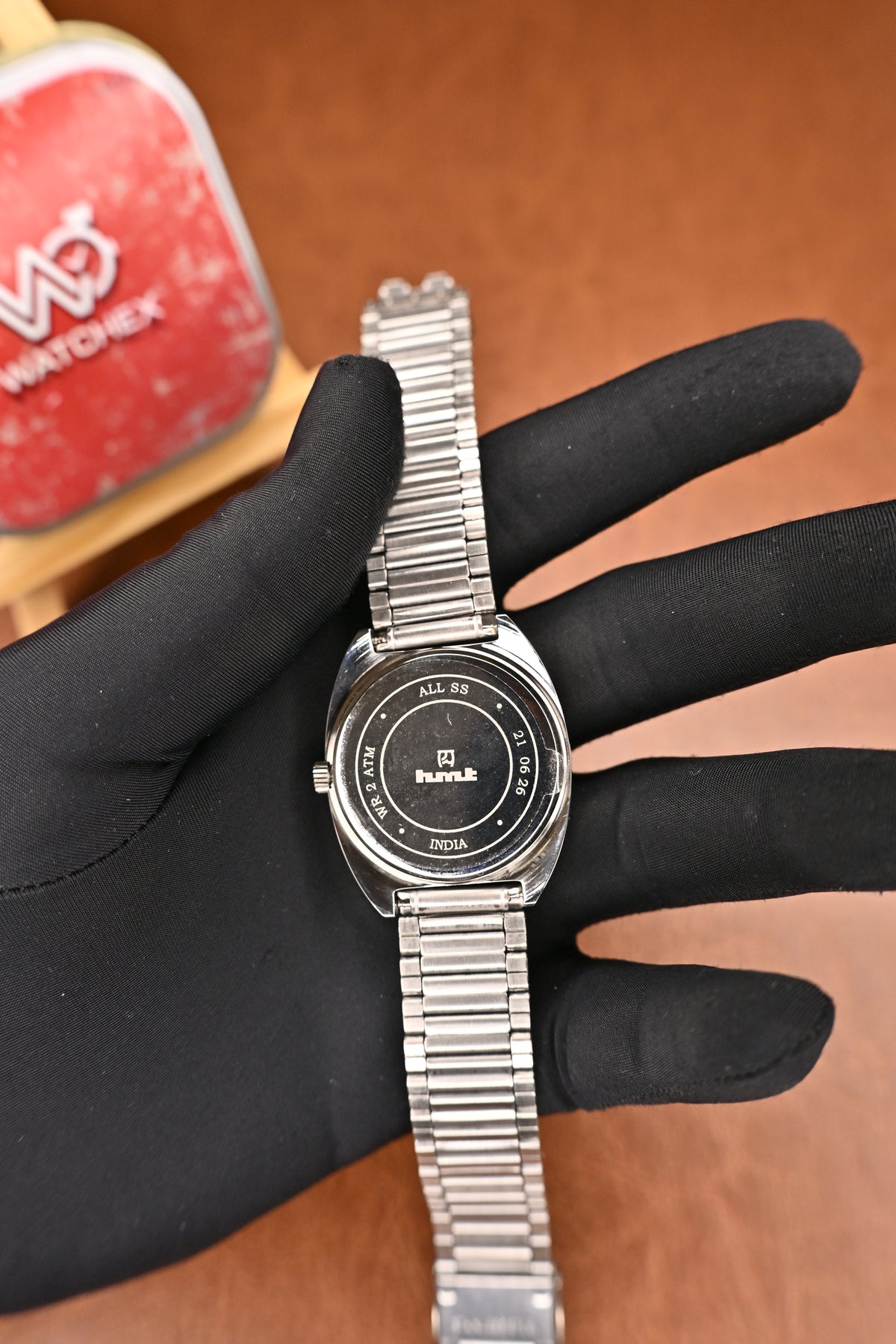 NOS HMT Vijay Brown Dial Quartz Watch | Watchex NOS Collection