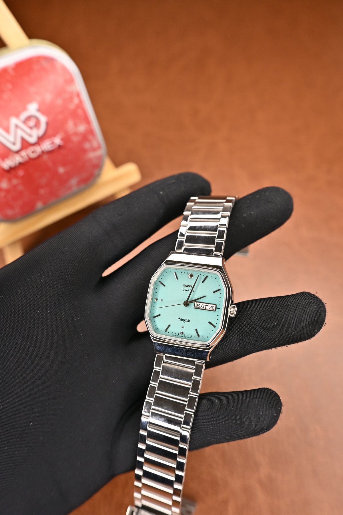 NOS HMT Sangam Turquoise Dial Quartz Watch | Watchex NOS Collection