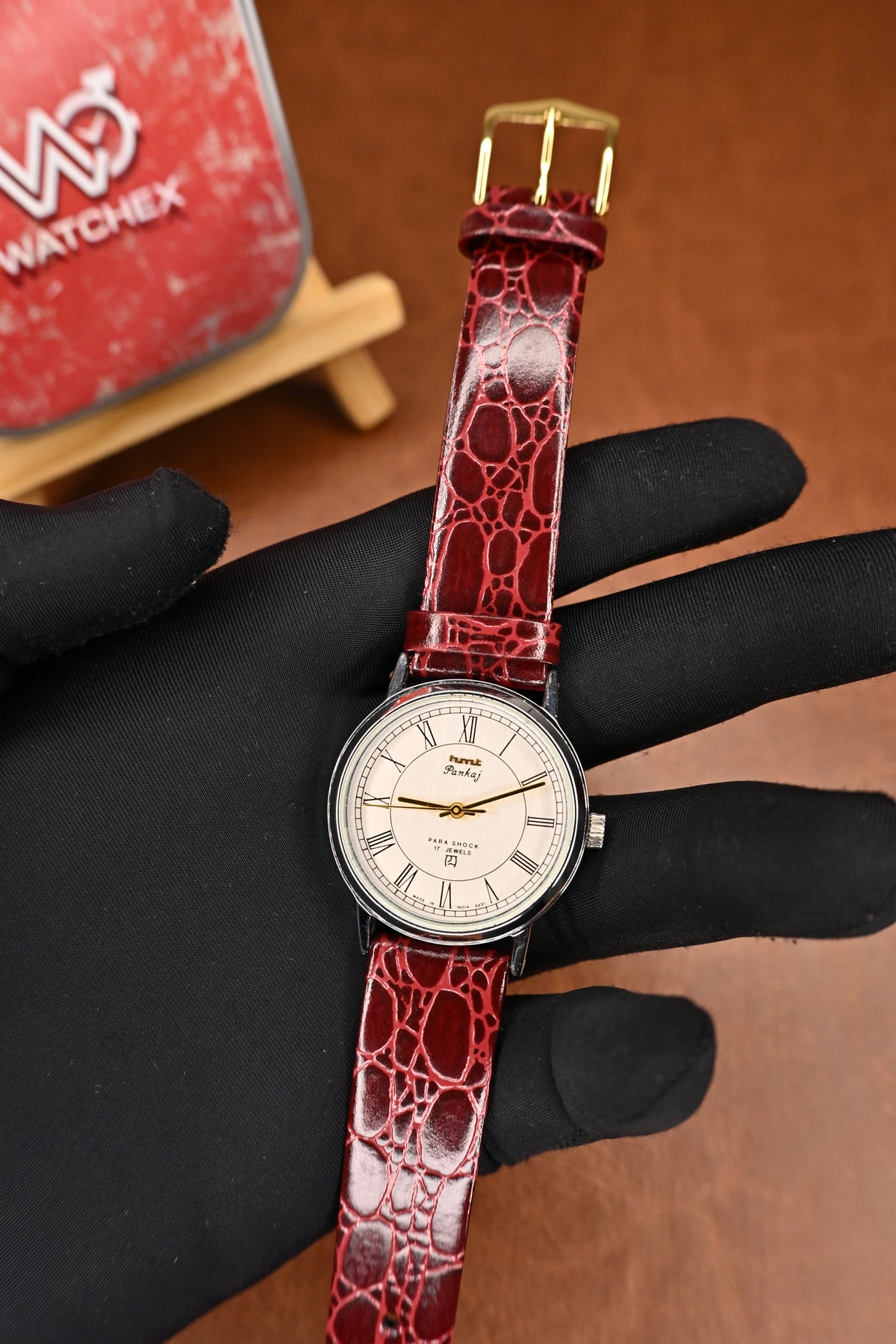 NOS HMT Pankaj Para Shock 17 Jewels Roman Dial Men’s Wristwatch | Watchex NOS Collection