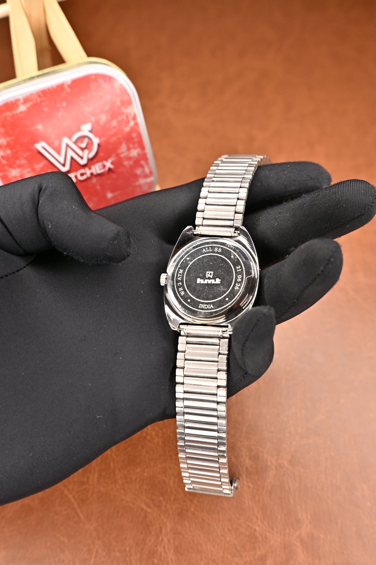 NOS HMT Kohinoor Black Sunburst Quartz Watch | Watchex NOS Collection