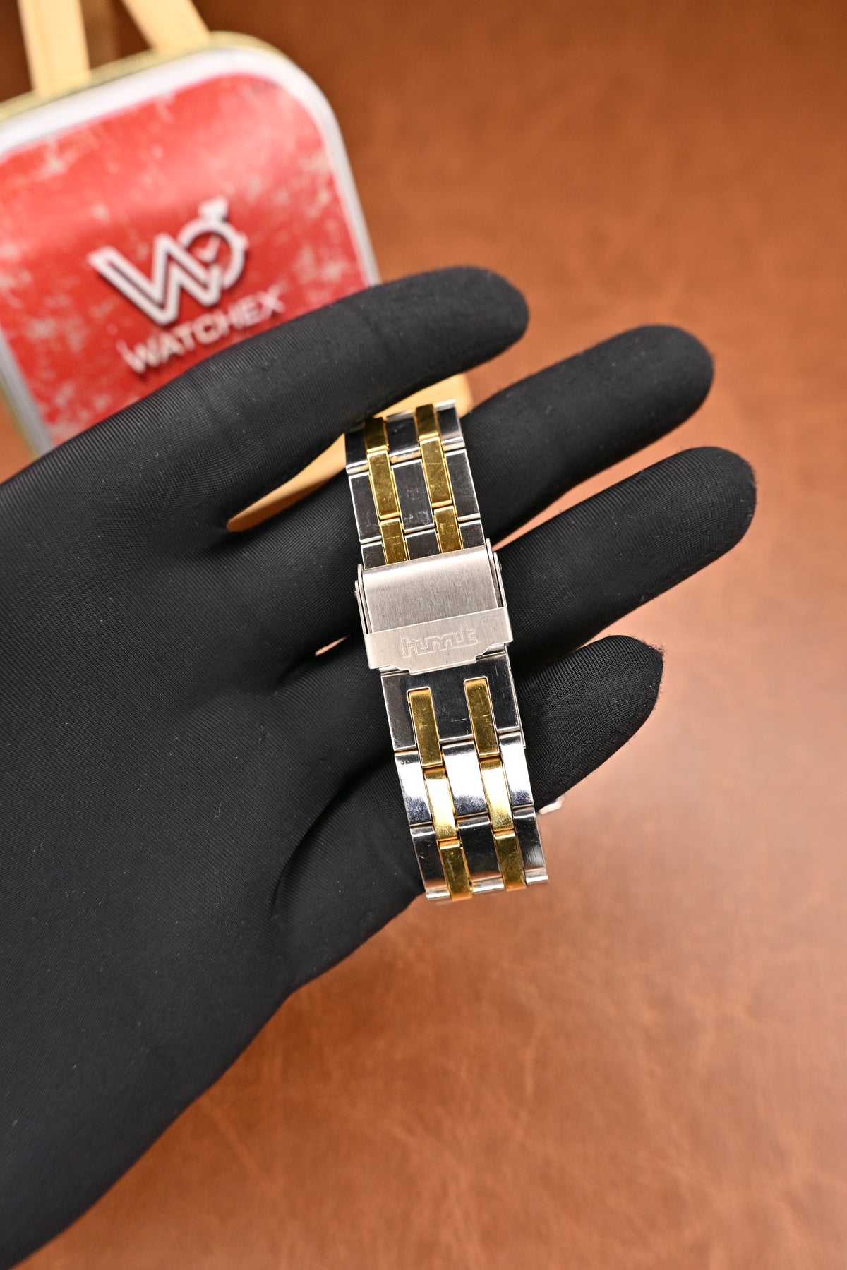 NOS HMT Inoxgold Rectangular Dress Quartz Watch – Two-Tone Bracelet | Watchex NOS COLLECTION